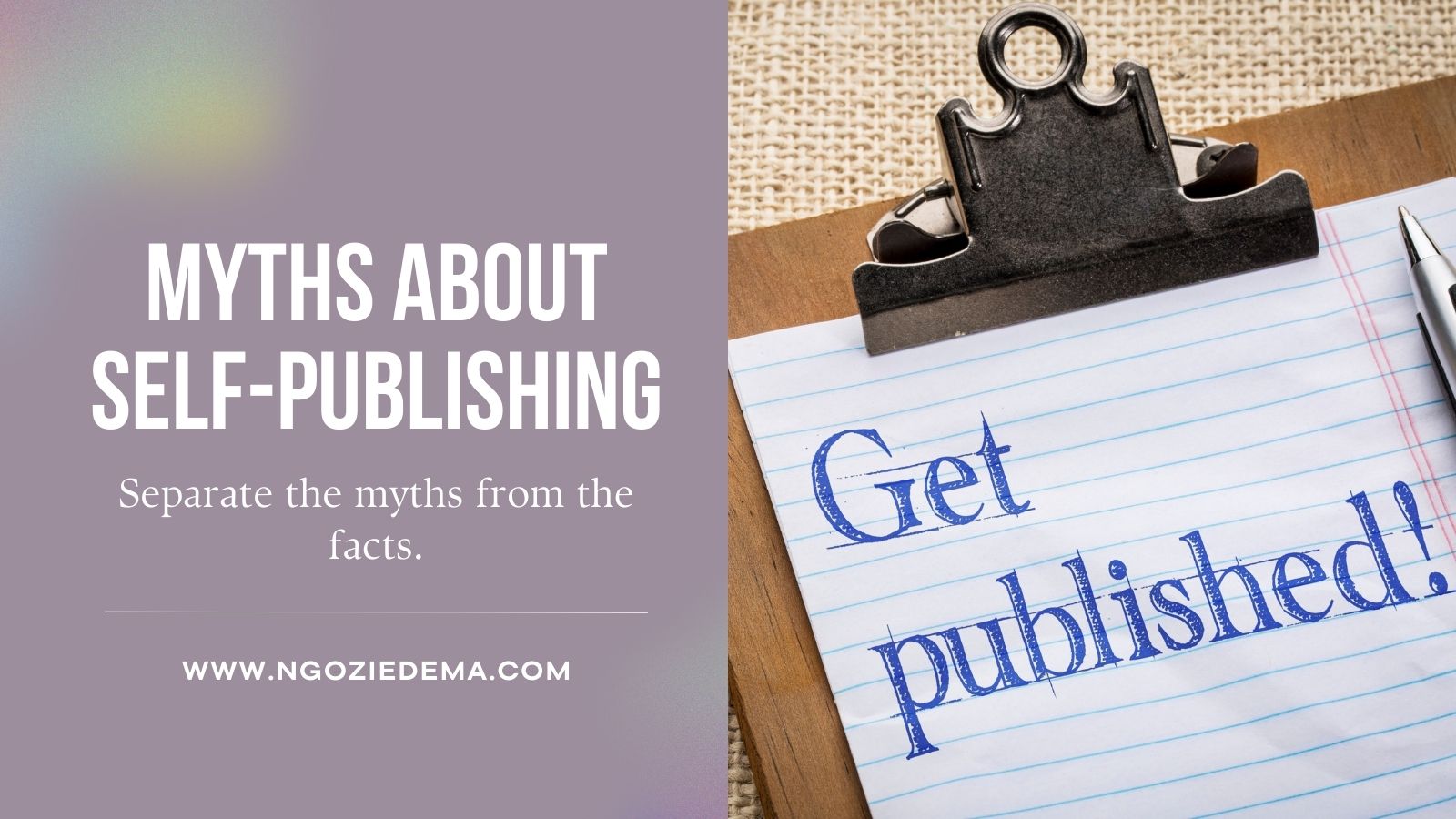 myths about self-publishing